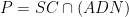 displaystyle P=SCcap left( ADN right)