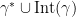 \gamma^* \cup\text{Int}(\gamma)