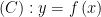 left( C right):y=fleft( x right)