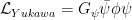 \mathcal{L}_{Yukawa} = G_{\psi} \bar{\psi}\phi\psi 