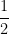 \dfrac{1}{2}
