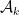 \mathcal{A}_k