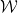 \mathcal{W}