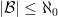|\mathcal{B}|\leq \aleph_0