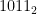 1011_{2}