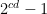 2^{cd}-1