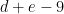 d+e-9