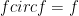 fcirc f =f