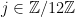 j \in  \mathbb{Z} / 12 \mathbb{Z}