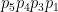 p_{5}p_{4}p_{3}p_{1}