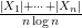{\frac{|X_1|+\dots+|X_n|}{n \log n}}