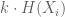 k\cdot H(X_i)