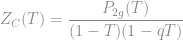 \displaystyle Z_C(T)=\frac{P_{2g}(T)}{(1-T)(1-qT)}
