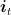 \boldsymbol{i}_{t}