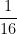 \dfrac{1}{16}
