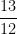 \dfrac{13}{12}