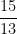 \dfrac{15}{13}