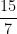 \dfrac{15}{7}