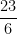 \dfrac{23}{6}