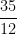 \dfrac{35}{12}
