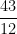 \dfrac{43}{12}