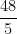 \dfrac{48}{5}