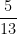 \dfrac{5}{13}