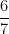 \dfrac{6}{7}