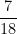 \dfrac{7}{18}