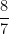 \dfrac{8}{7}