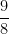 \dfrac{9}{8}