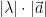 \displaystyle |\lambda |\cdot |\vec{a}|