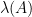 \lambda(A)