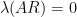 \lambda(A R)=0
