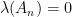 \lambda(A_n) =0