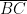 \overline{BC}\