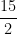  \dfrac{15}{2} 
