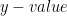  y-value 