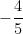 -\dfrac{4}{5}
