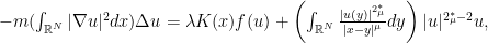 -m(\int_{\mathbb{R}^N}|\nabla u|^2dx)\Delta u=\lambda K(x)f(u)+\left(\int_{\mathbb{R}^N}\frac{|u(y)|^{2_\mu^{*}}}{|x-y|^\mu}dy\right)|u|^{2_\mu^{*}-2}u,