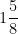 1\dfrac{5}{8}