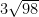 3\sqrt{98}