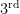 3\textsuperscript{rd}
