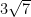 3 \sqrt{7}