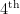 4\textsuperscript{th}
