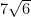 7\sqrt{6}