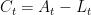 C_{t}=A_{t}-L_{t}