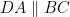 DA \parallel BC