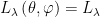 L_{\lambda }\left( \theta , \varphi \right) = L_{\lambda }