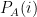 P_{A}(i)